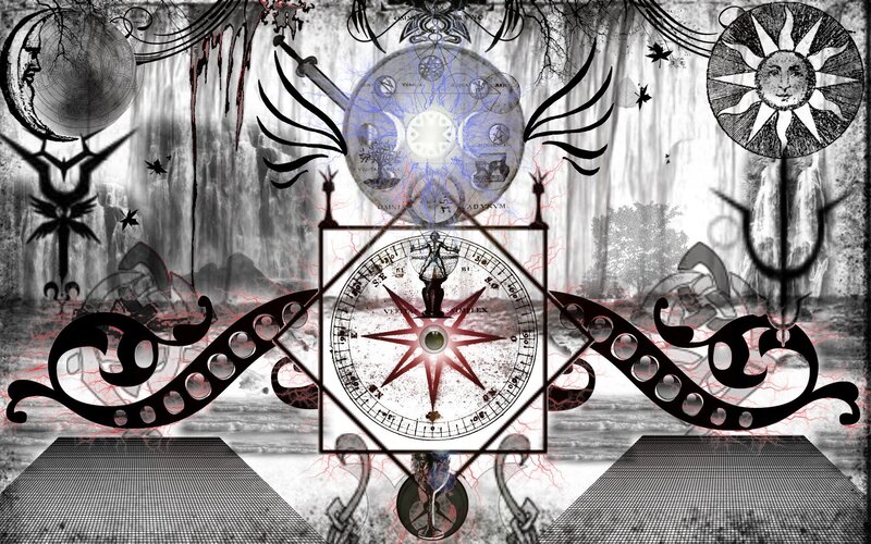 esoteric symbol collage