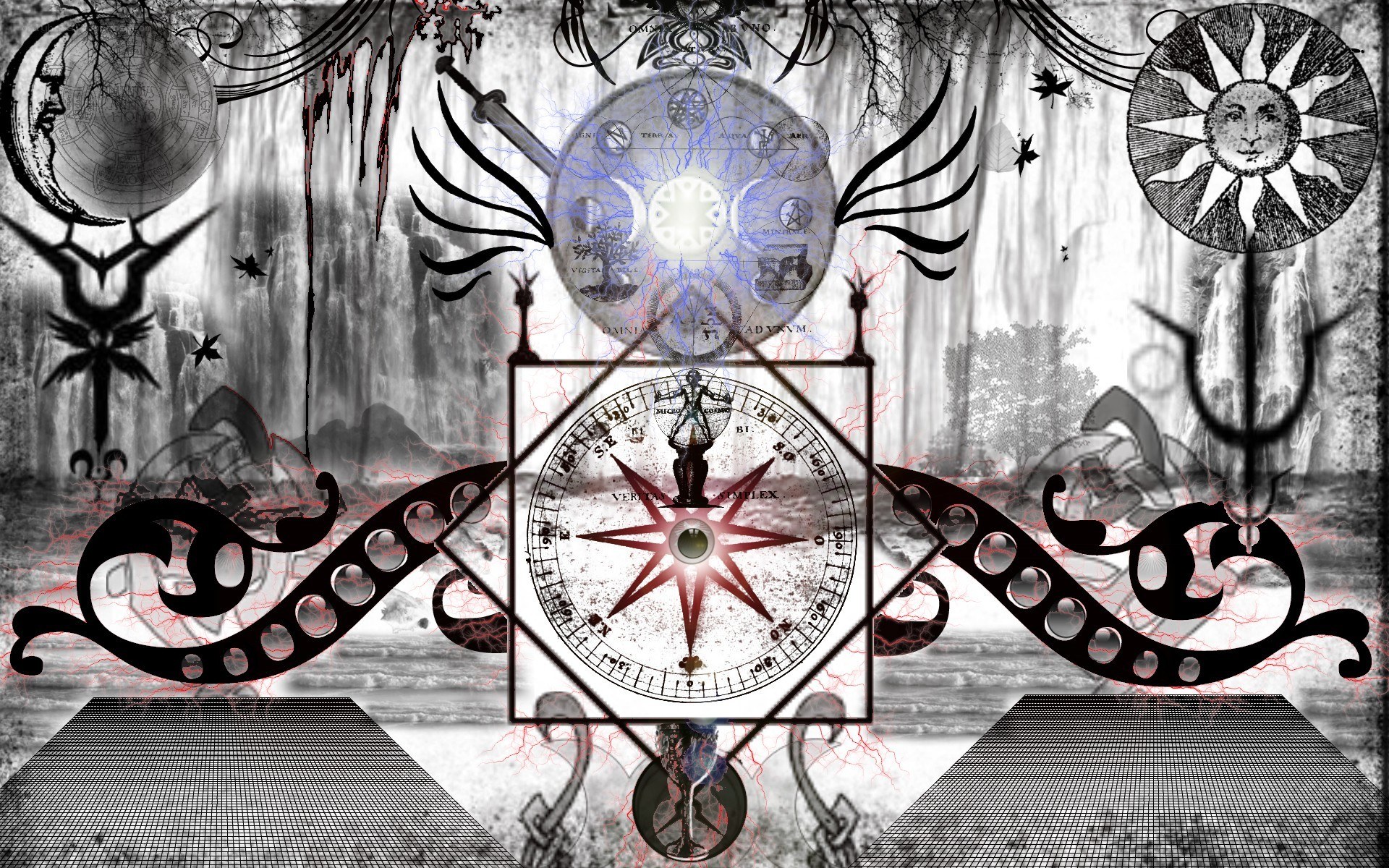 esoteric symbol collage