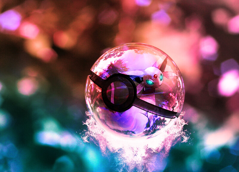 Espeon in a Pokeball