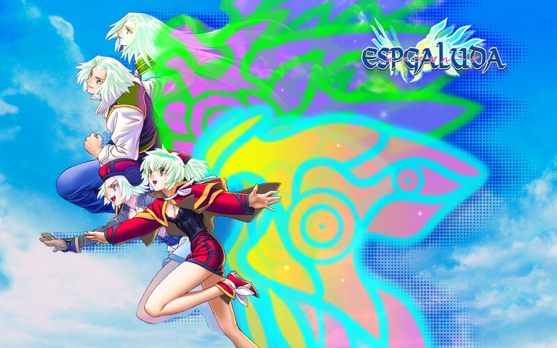 Espgaluda game art with characters