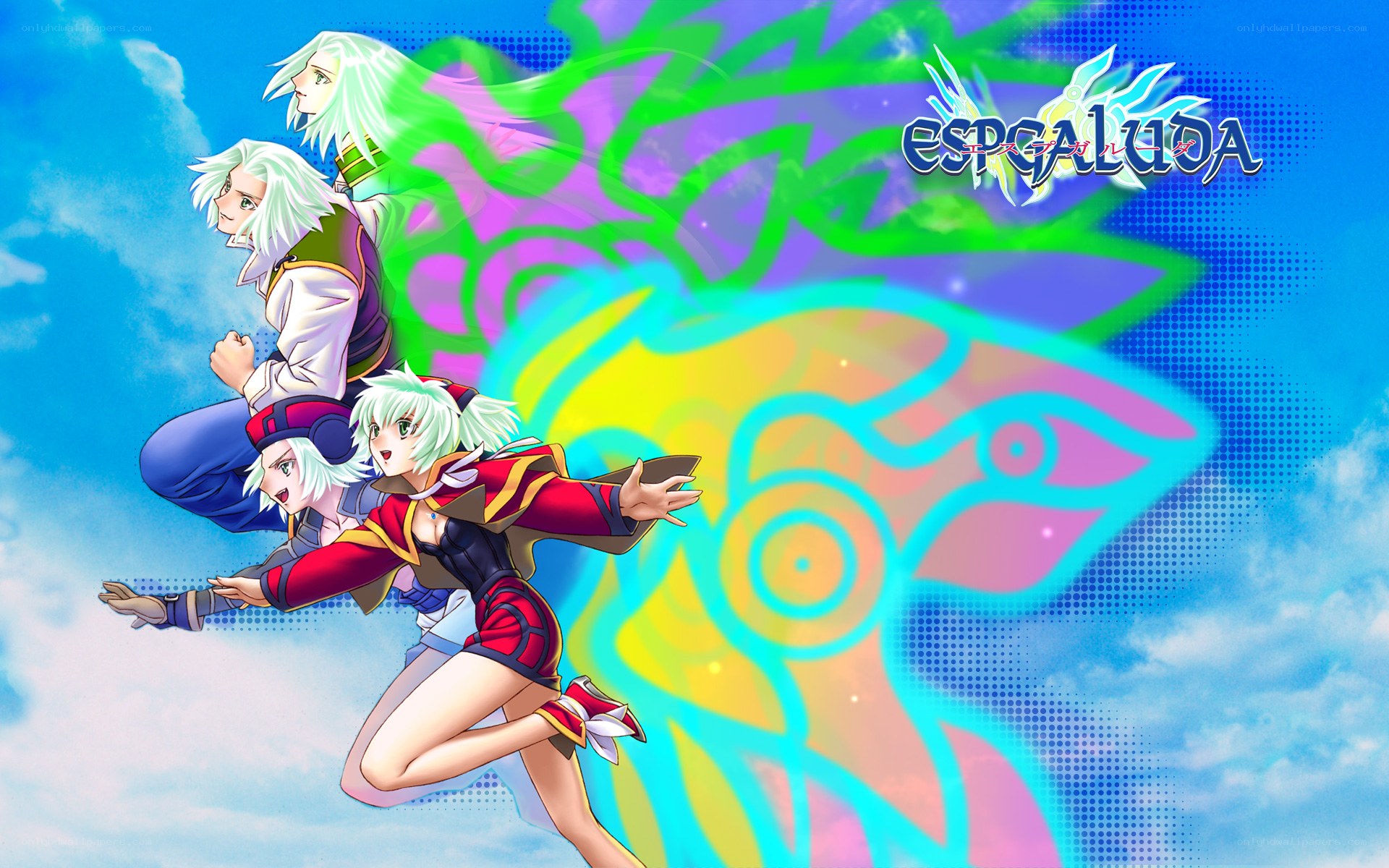 Espgaluda game art with characters