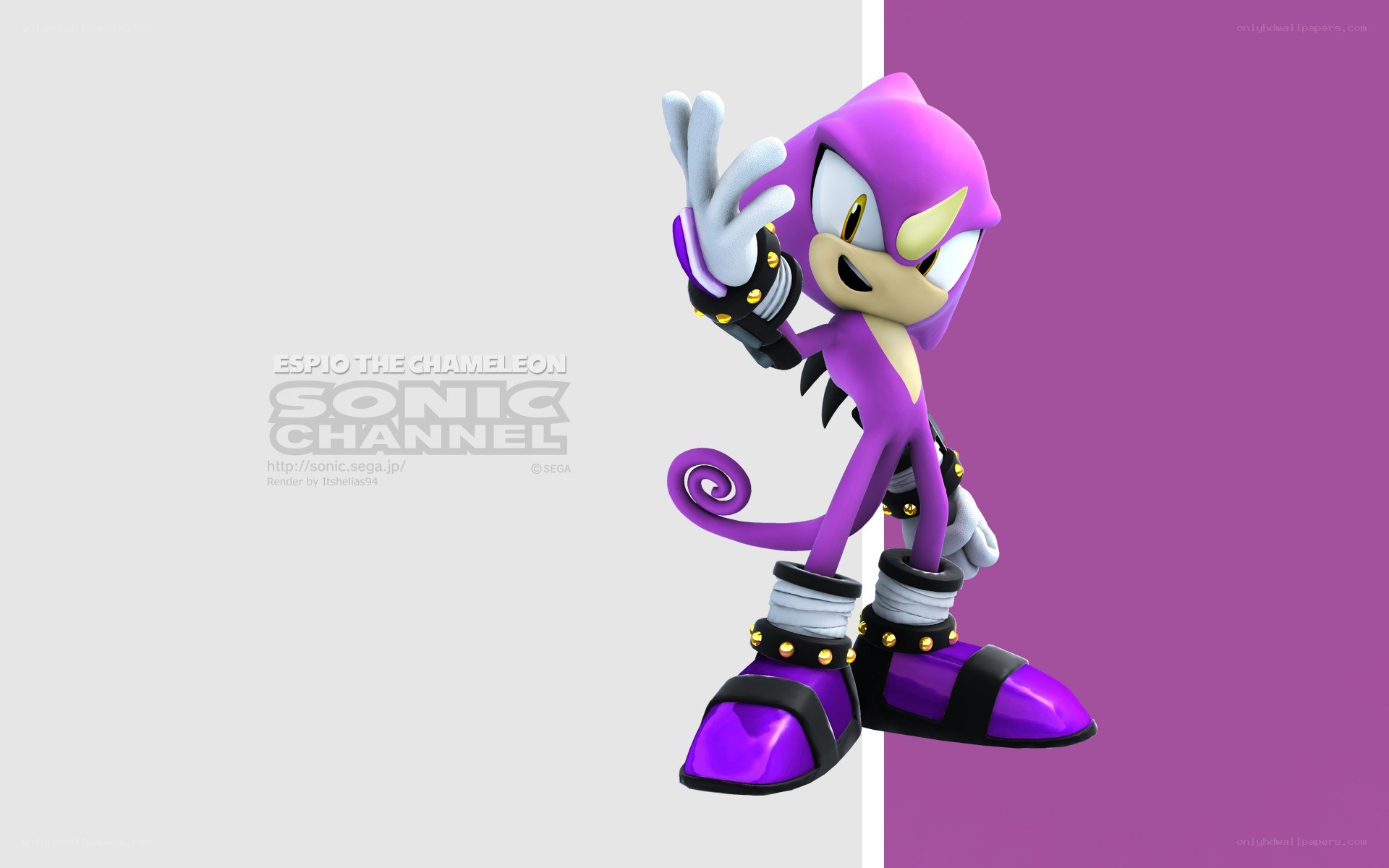 Espio the Chameleon character art