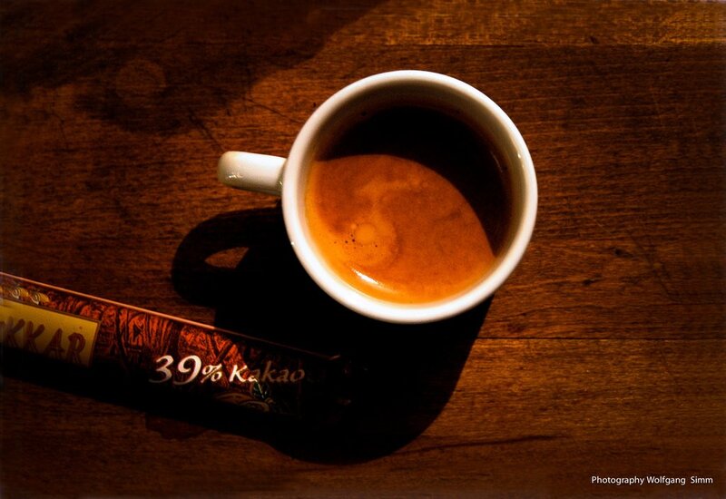 Espresso and chocolate bar