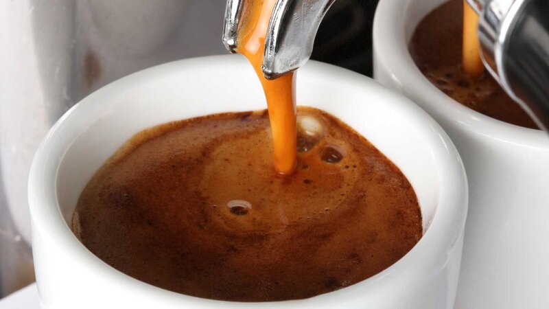 espresso being brewed