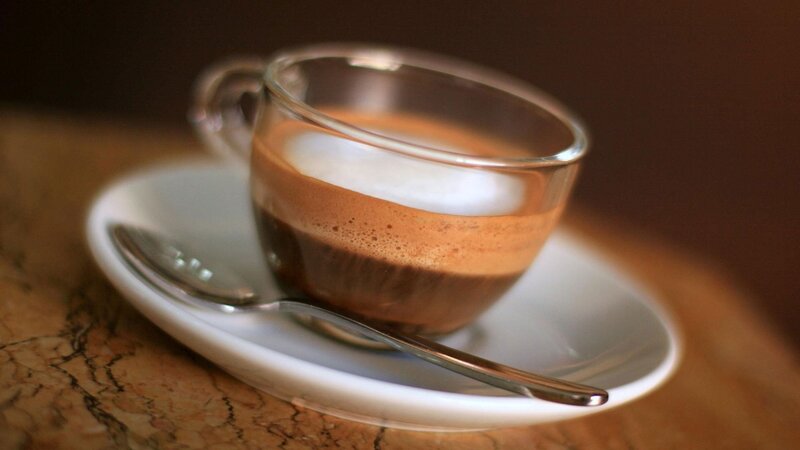 Espresso in Glass Cup — Brown, Calm