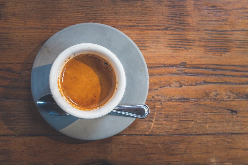 Espresso in White Cup
