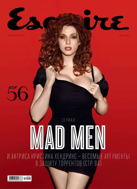 Esquire magazine cover featuring Christina Hendricks
