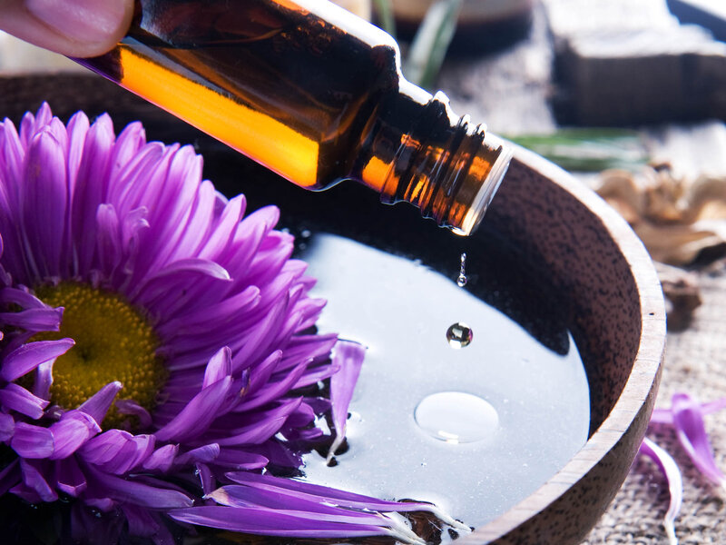 Essential Oil Being Poured