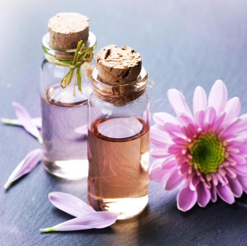 Essential Oil Bottles — Purple