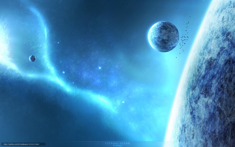 Eternal Ocean Space Scene