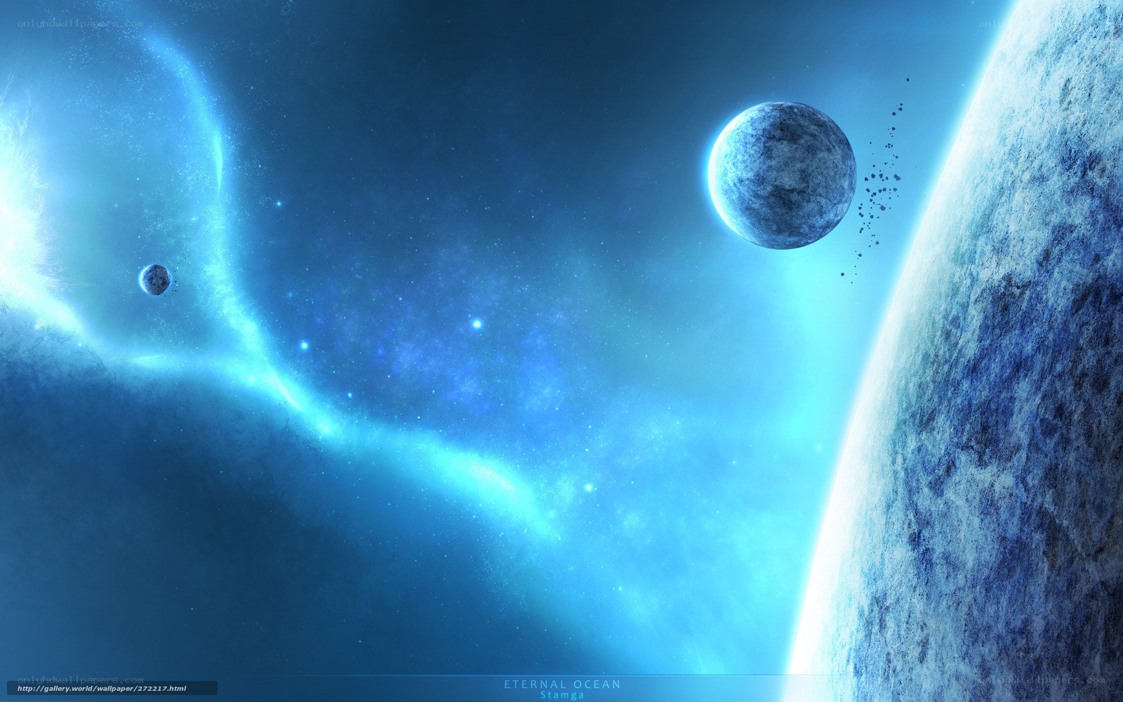 Eternal Ocean Space Scene