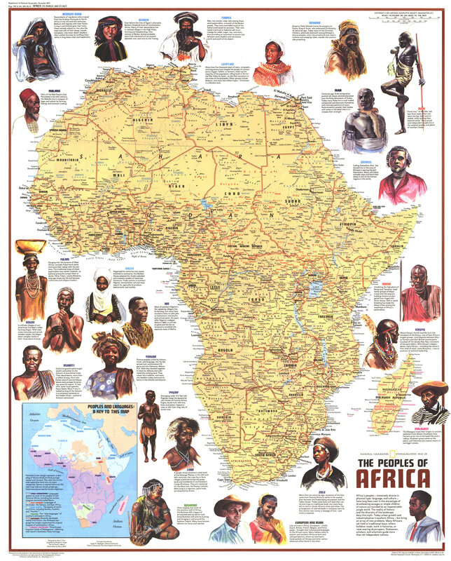 Ethnolinguistic map of Africa