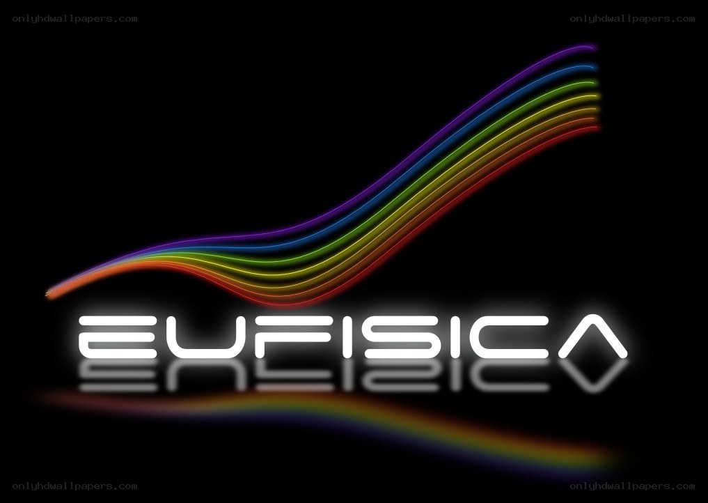Eufisica logo with rainbow lines