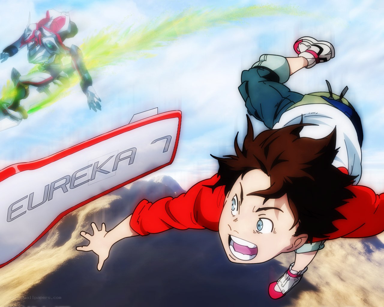 Eureka Seven anime action scene