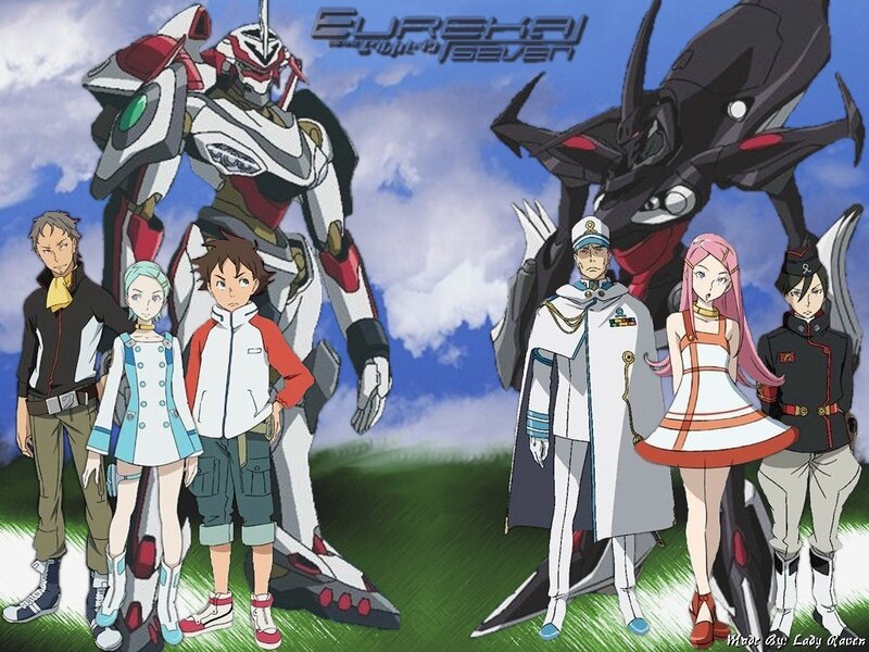 Eureka Seven anime character lineup