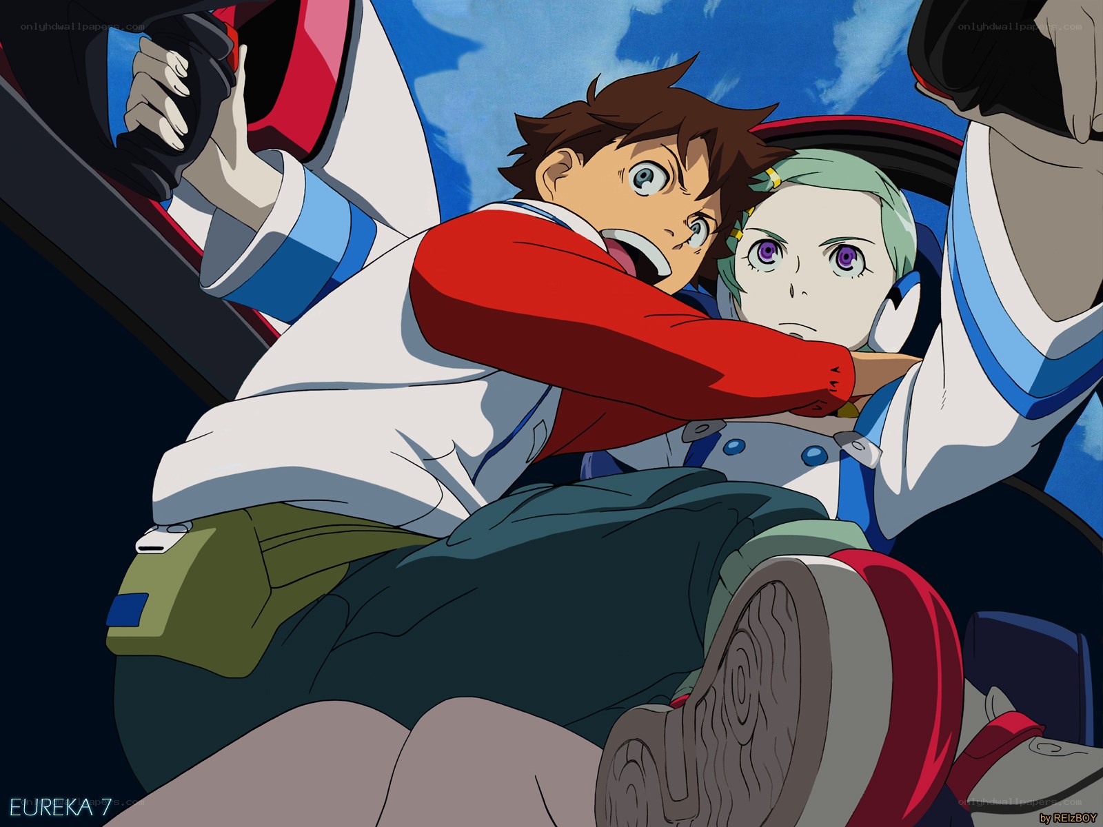 Eureka Seven anime scene