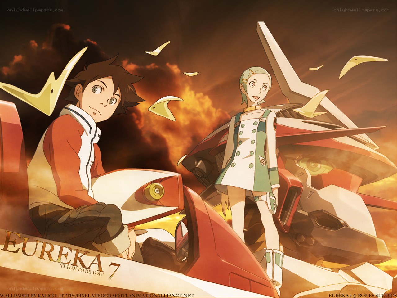 Eureka Seven anime scene