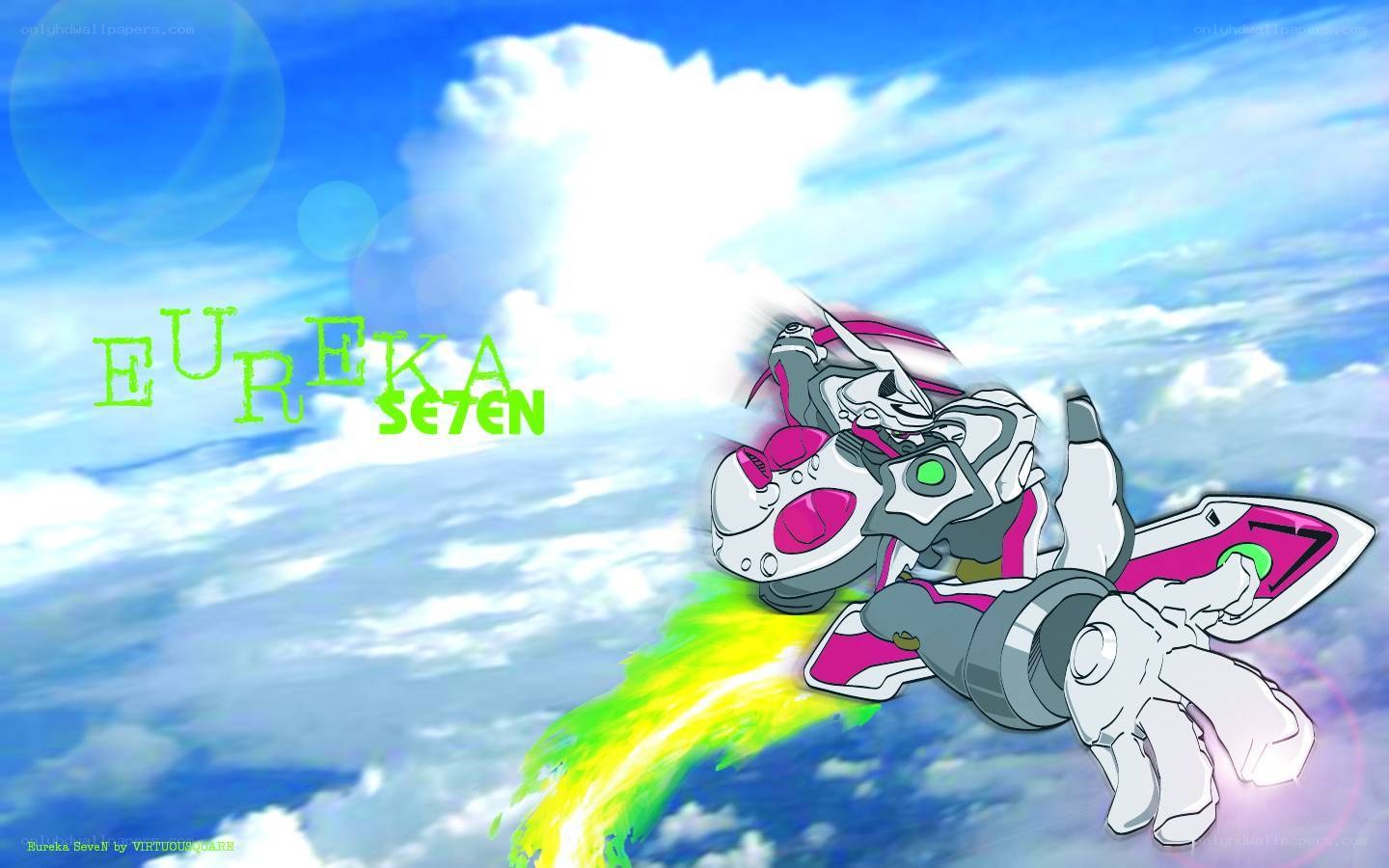 Eureka Seven mecha in flight