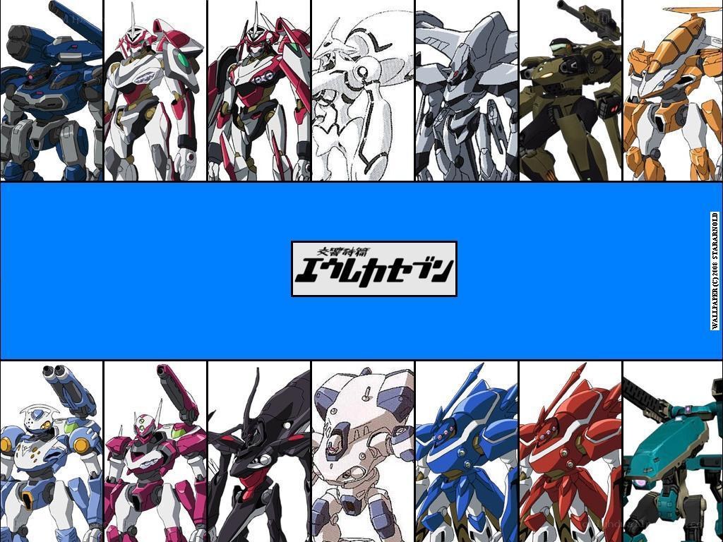 Eureka Seven mecha lineup