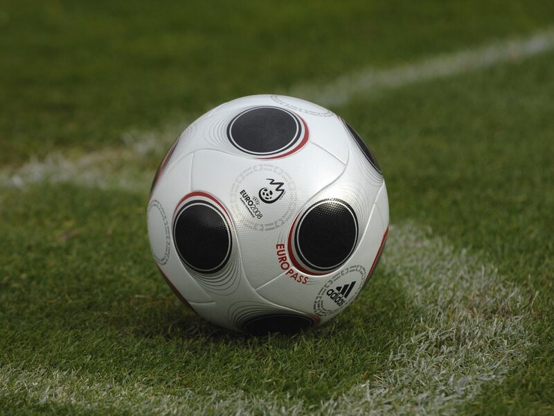 Euro 2008 football on grass