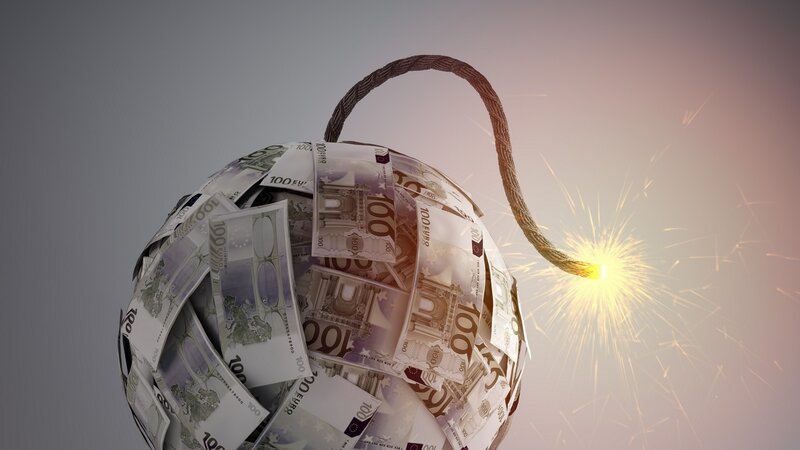 Euro Banknotes Bomb