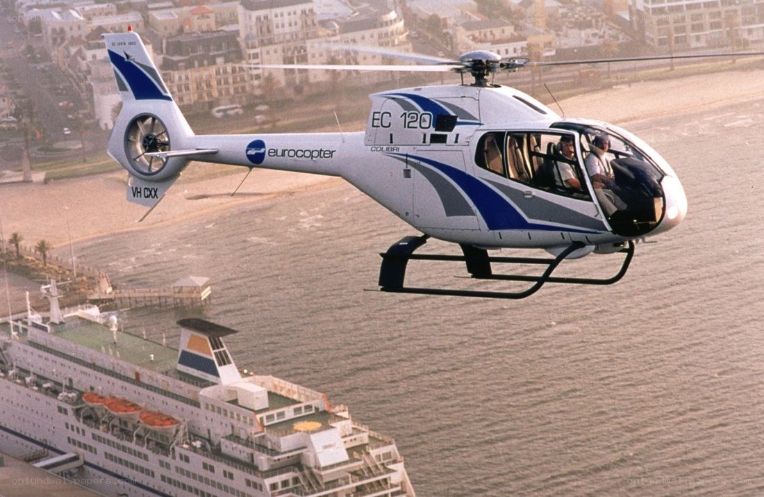 Eurocopter EC 120 in flight