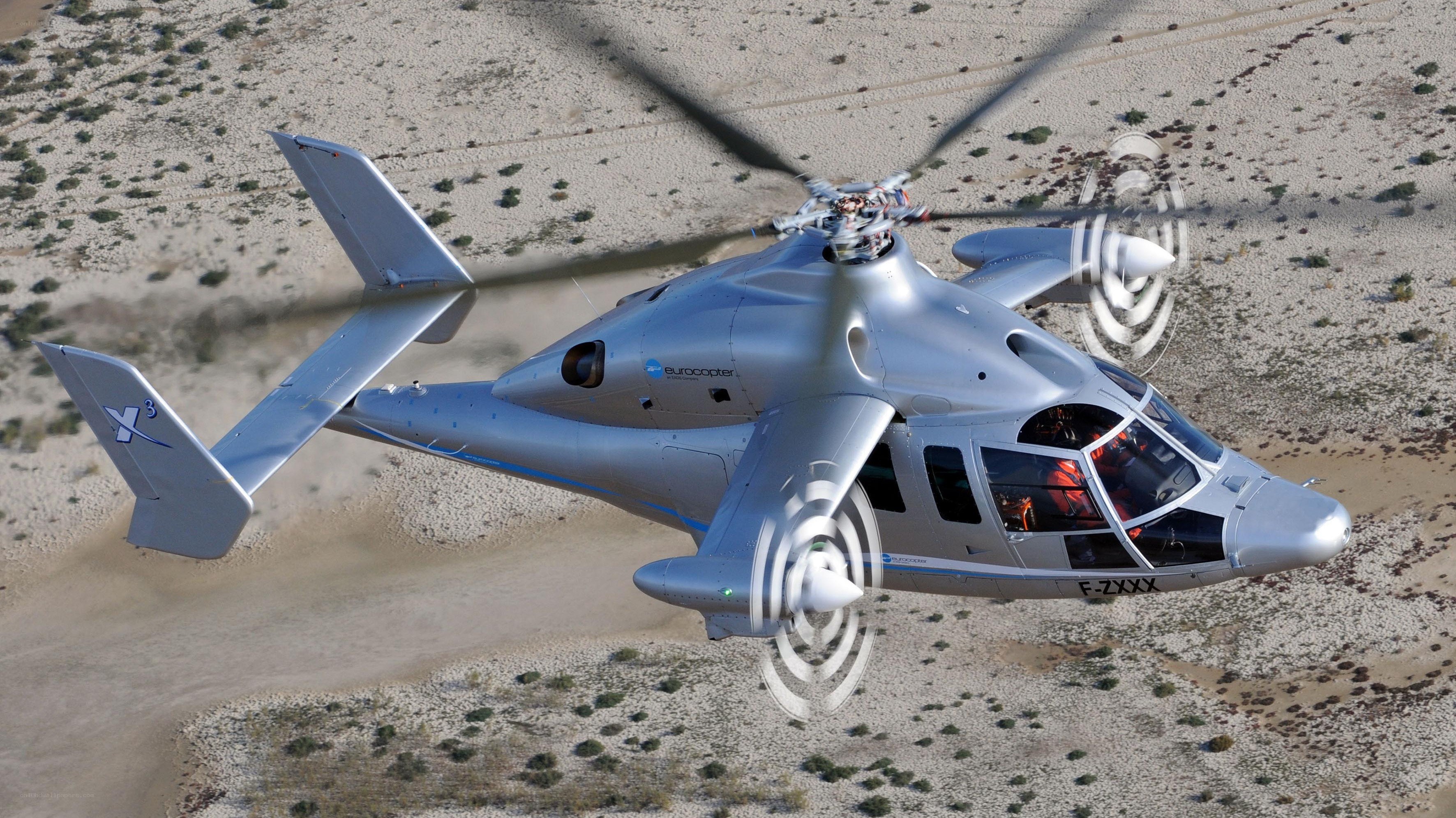Eurocopter X3 helicopter in flight