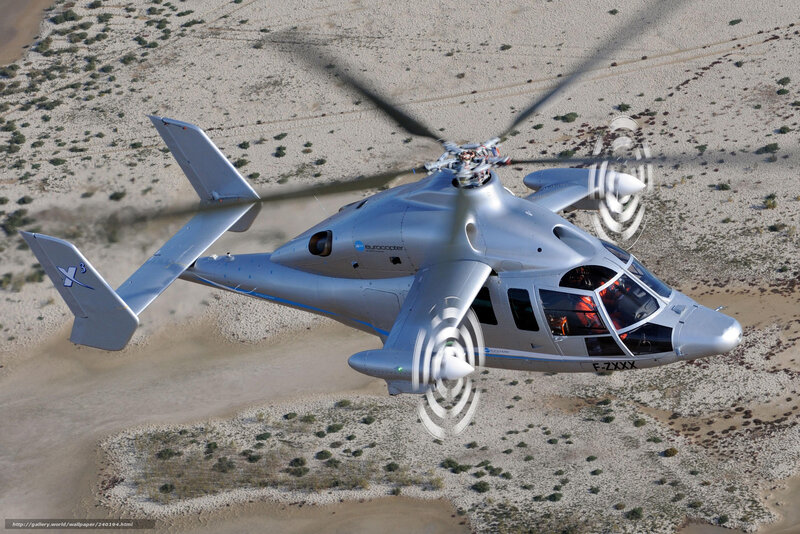 Eurocopter X3 helicopter in flight