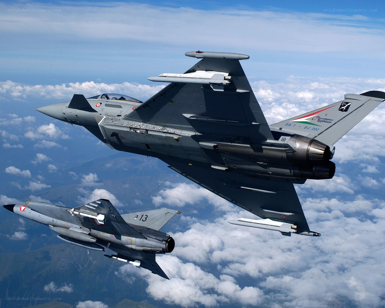 Eurofighter Typhoon in flight