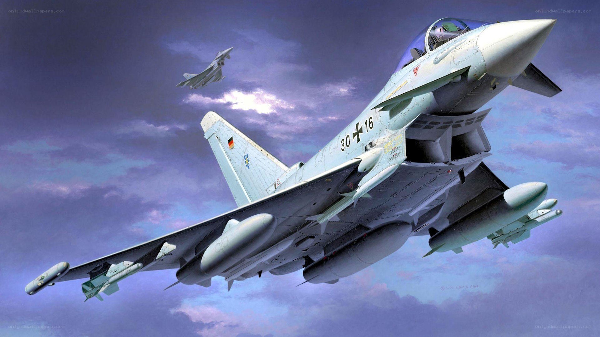 Eurofighter Typhoon in flight