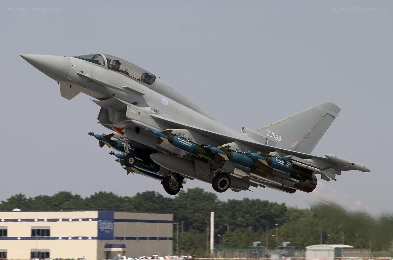 Eurofighter Typhoon in flight