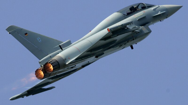 Eurofighter Typhoon in flight