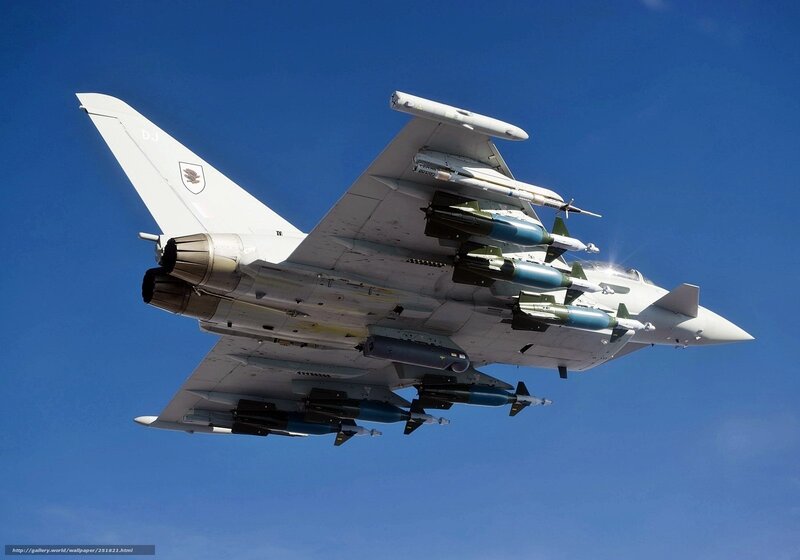 Eurofighter Typhoon Jet — Blue, Dramatic, Afternoon, Photograph