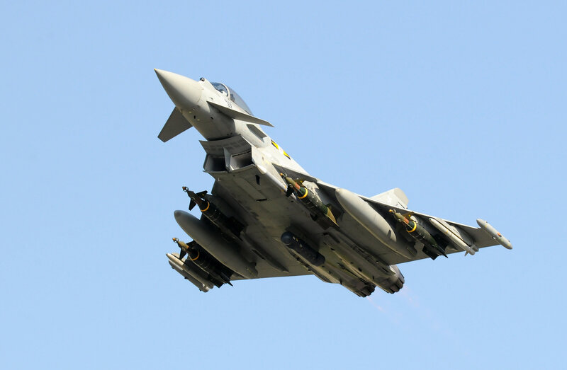 Eurofighter Typhoon Jet — Blue, Dynamic