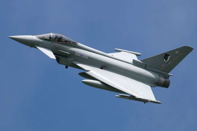 Eurofighter Typhoon Jet — Blue