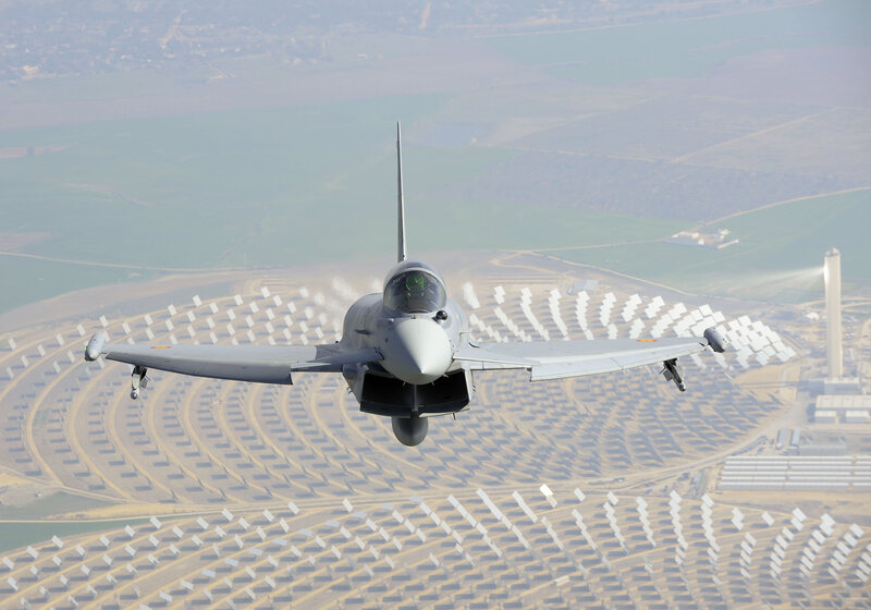 Eurofighter Typhoon Jet — Gray, Aerial