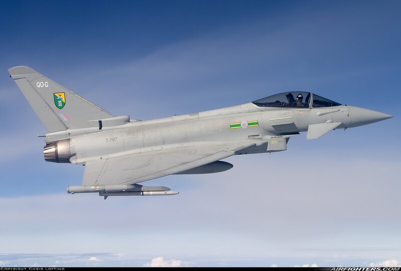 Eurofighter Typhoon Jet — Gray, Calm, Morning