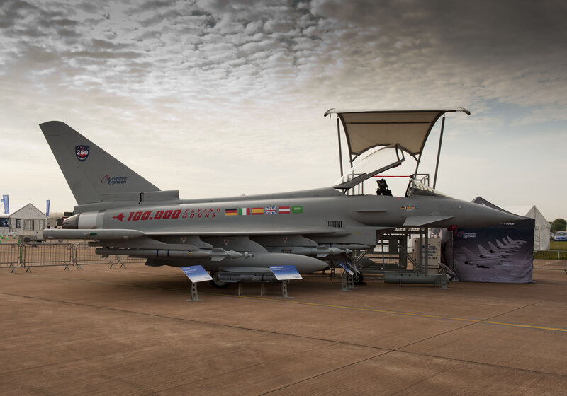 Eurofighter Typhoon Jet — Gray, Dramatic, Afternoon, Photograph