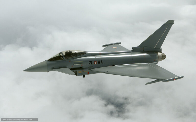 Eurofighter Typhoon Jet — Gray, Dramatic, Photograph, Clouds