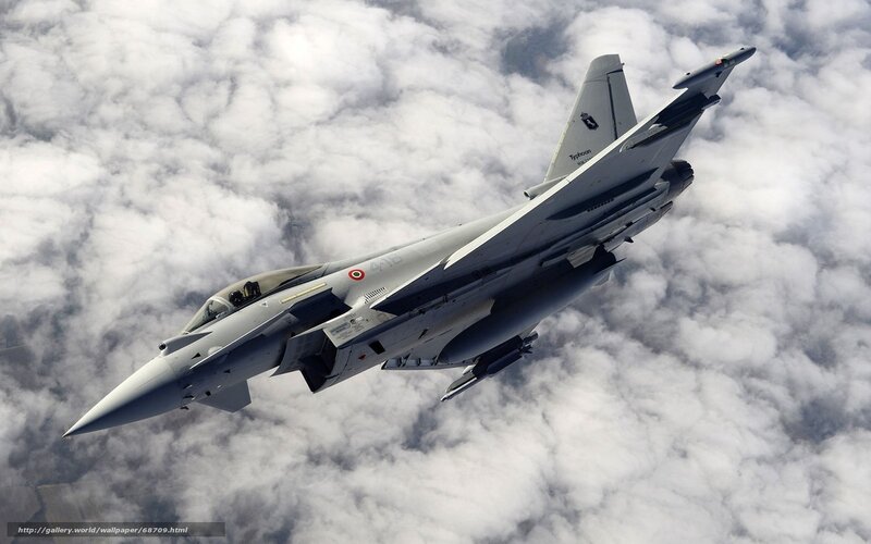 Eurofighter Typhoon Jet — Gray, Dramatic, Photograph