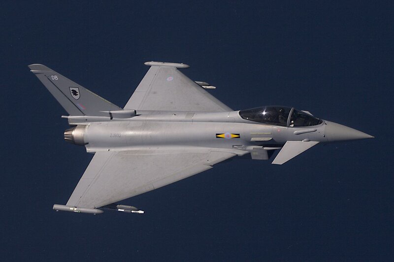 Eurofighter Typhoon Jet — Gray, Dramatic