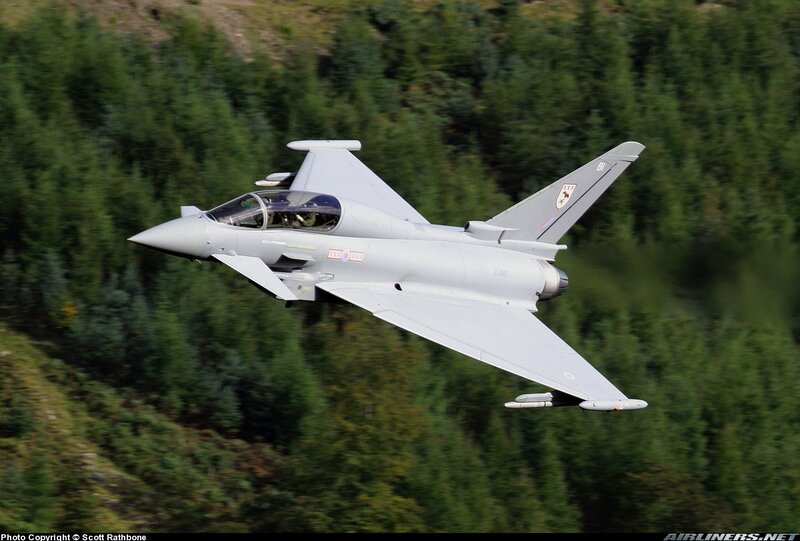 Eurofighter Typhoon Jet — Gray, Dynamic, Afternoon, Photograph