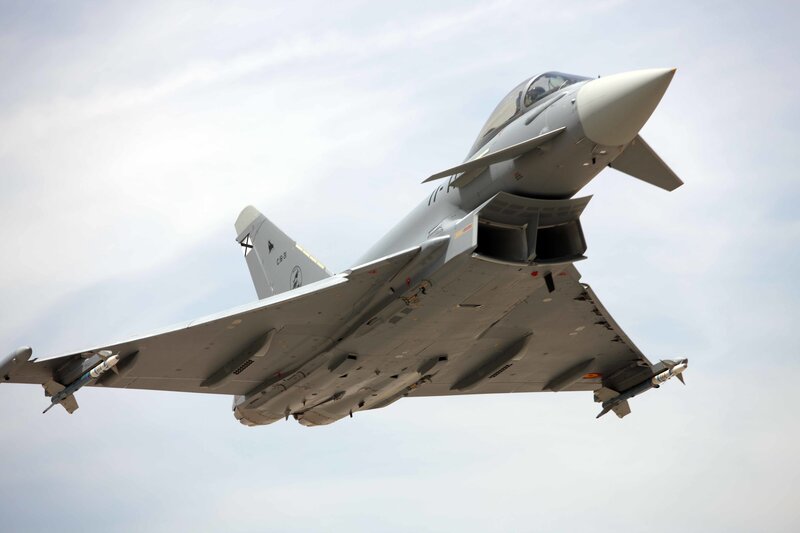 Eurofighter Typhoon Jet — Gray, Dynamic, Afternoon