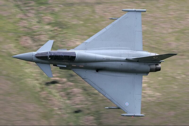 Eurofighter Typhoon Jet — Gray, Dynamic, Photograph