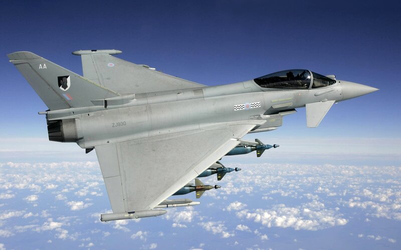 Eurofighter Typhoon Jet — Gray, Serene, Afternoon