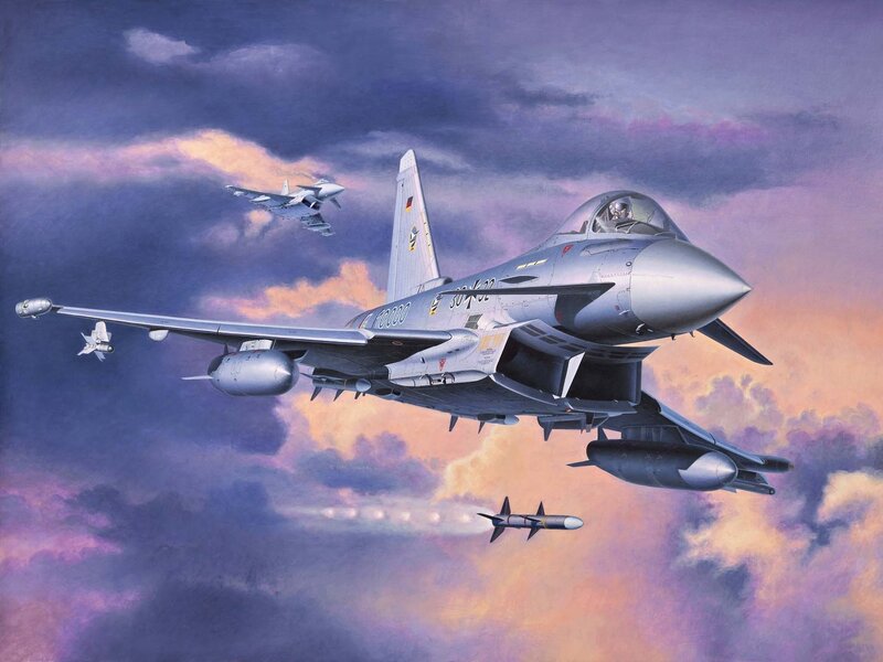 Eurofighter Typhoon Jets — Purple