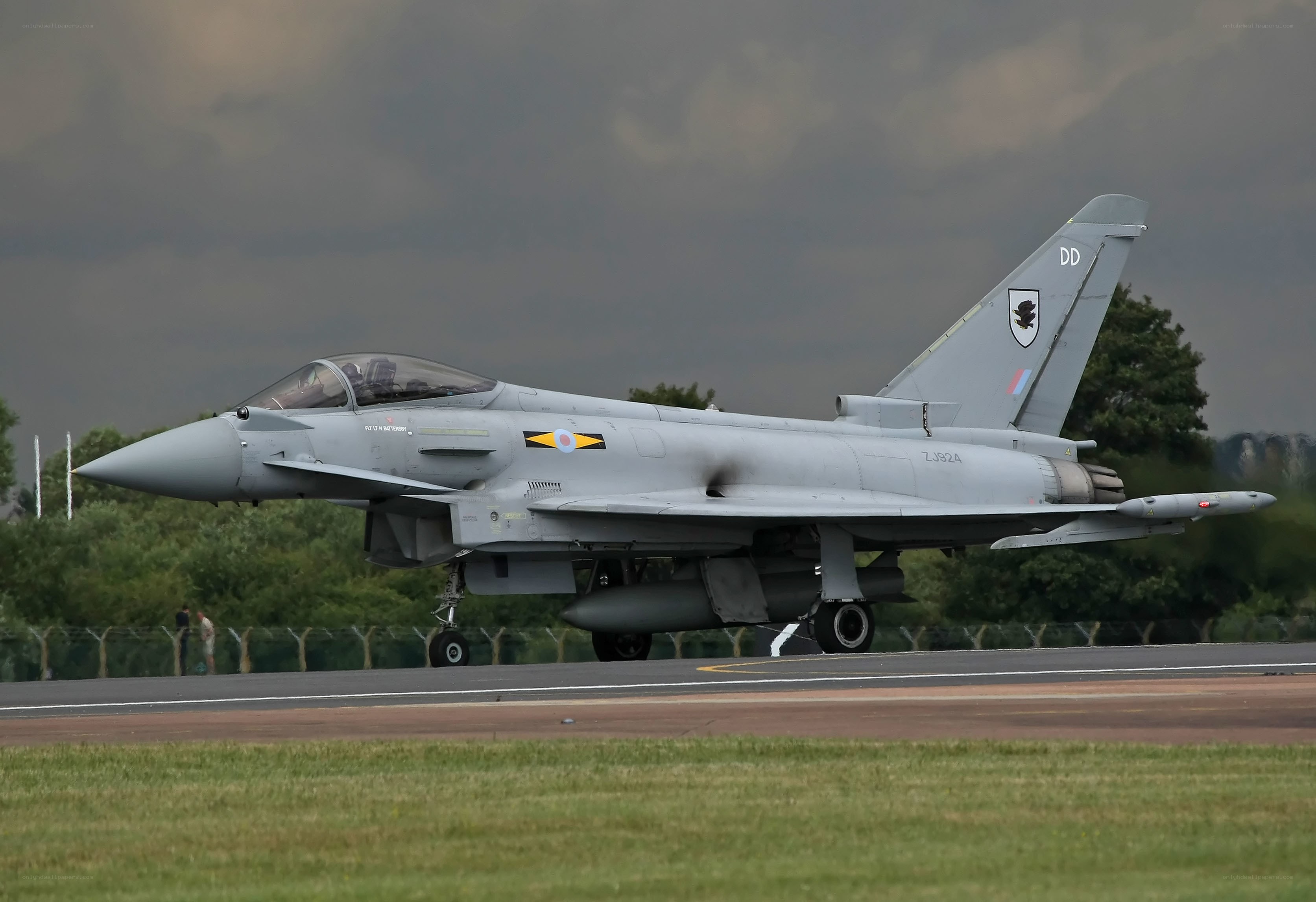 Eurofighter Typhoon on runway