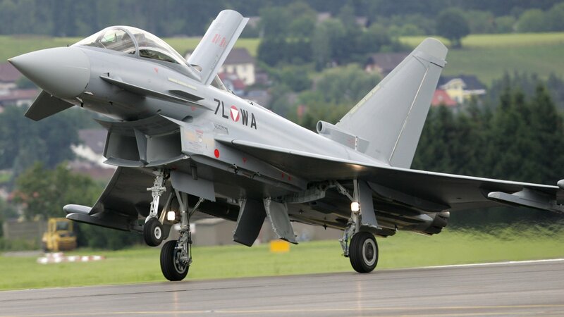 Eurofighter Typhoon on runway