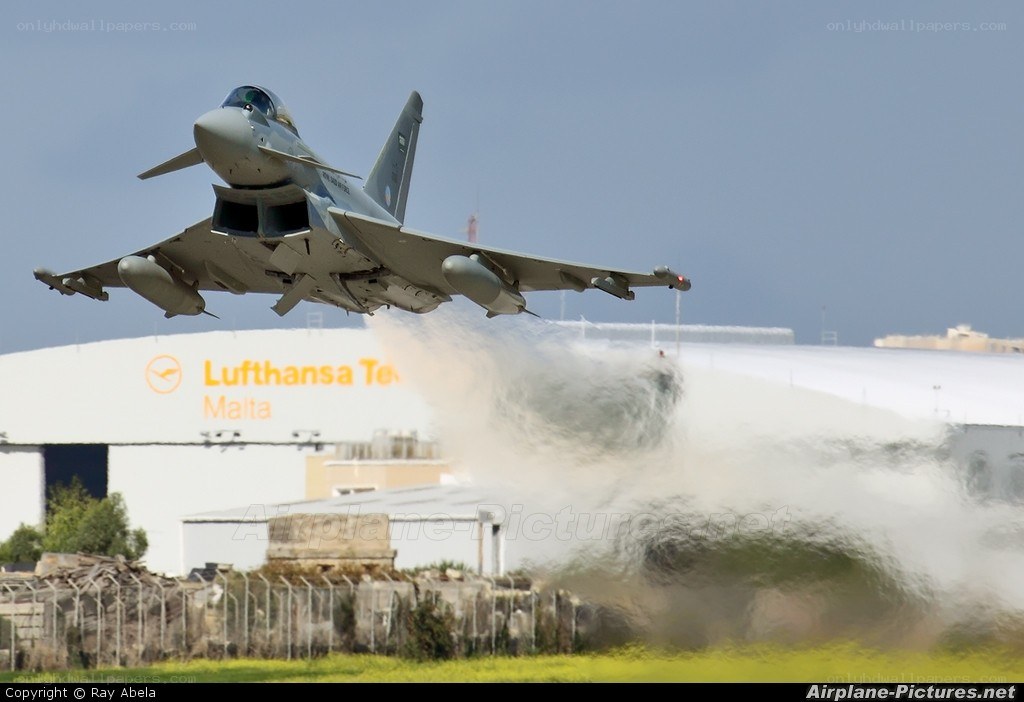 Eurofighter Typhoon taking off