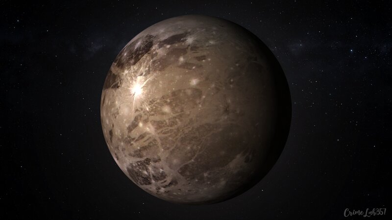 Europa Moon Surface — Gray, Dramatic, Night, Digital Art